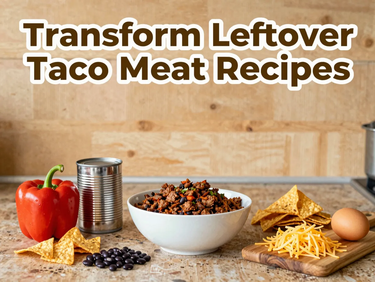 Transform leftover taco meat recipes