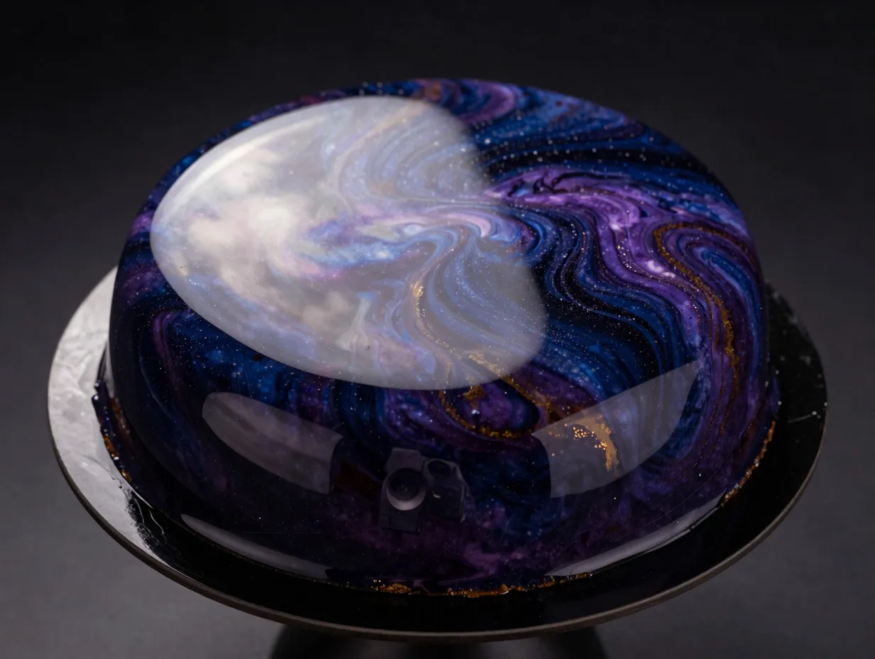 Mirror glaze cakes
