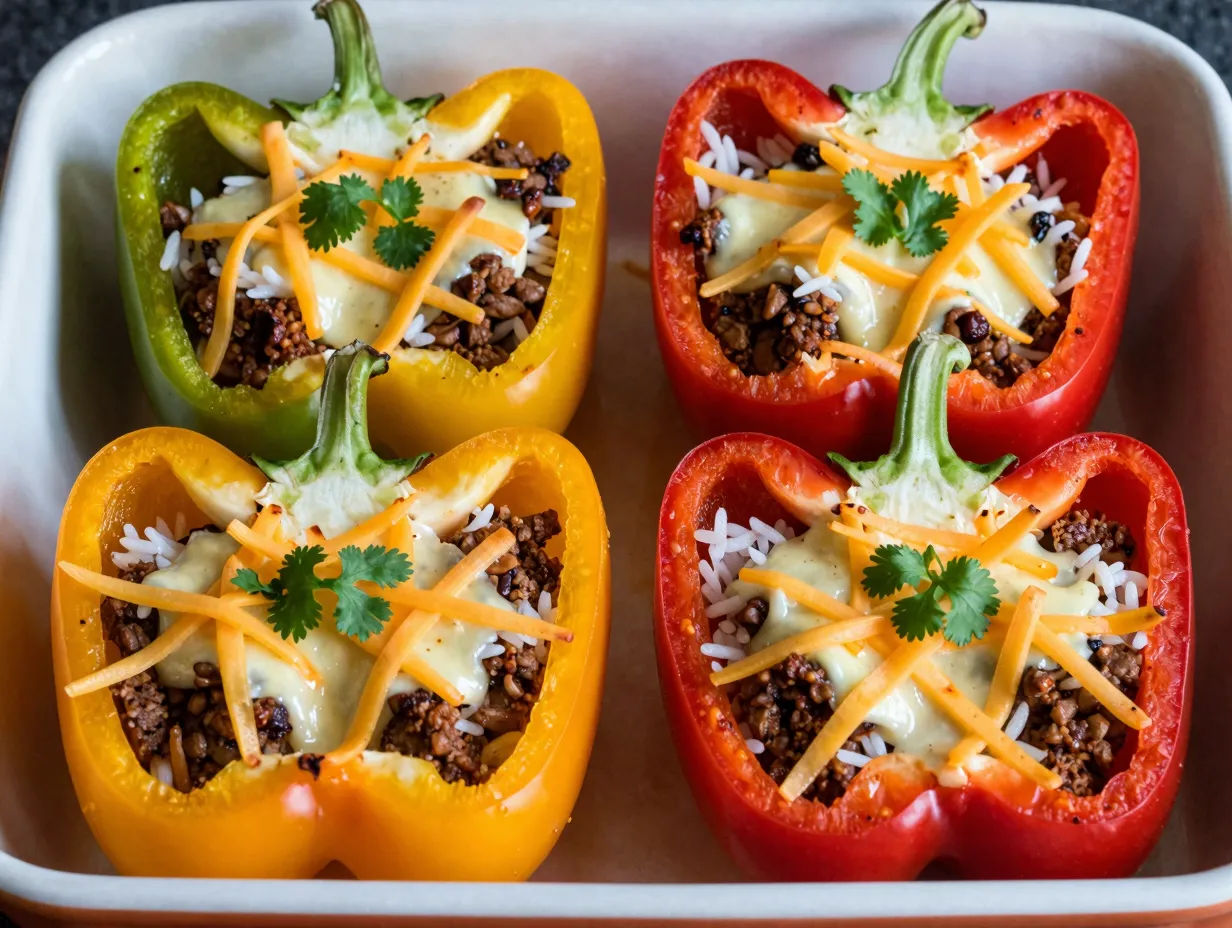 Taco stuffed bell peppers