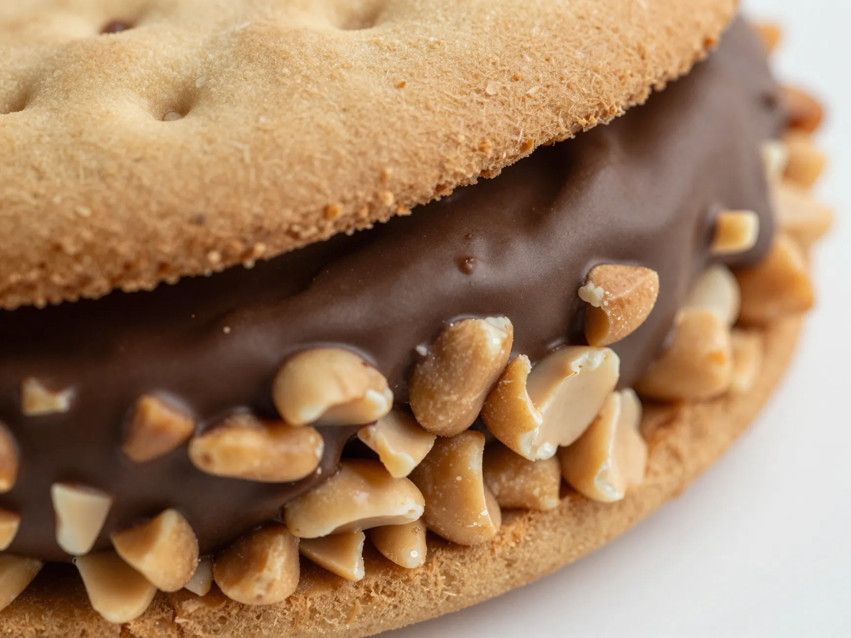 Peanut butter cookie and chocolate fudge ice cream