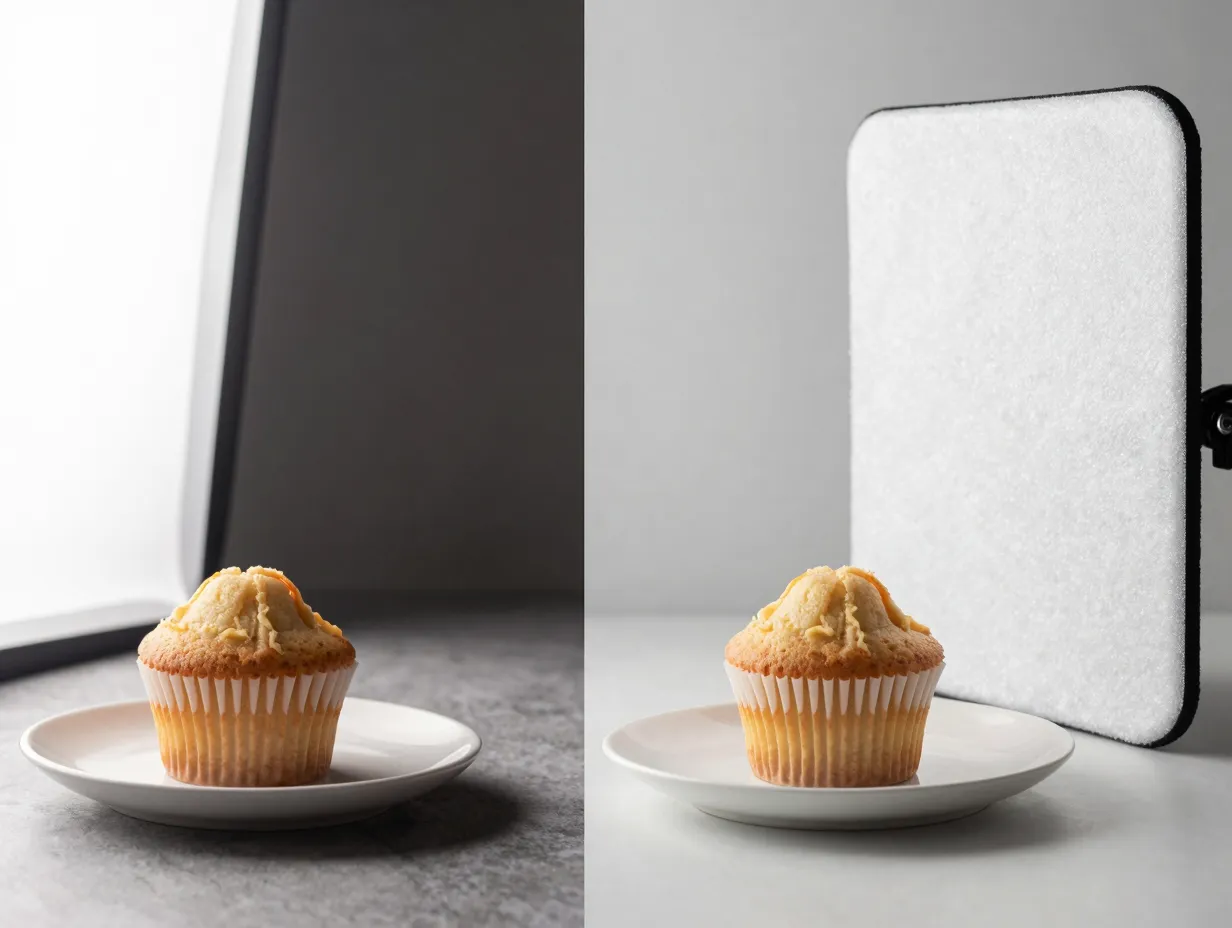 Use a reflector to control shadows