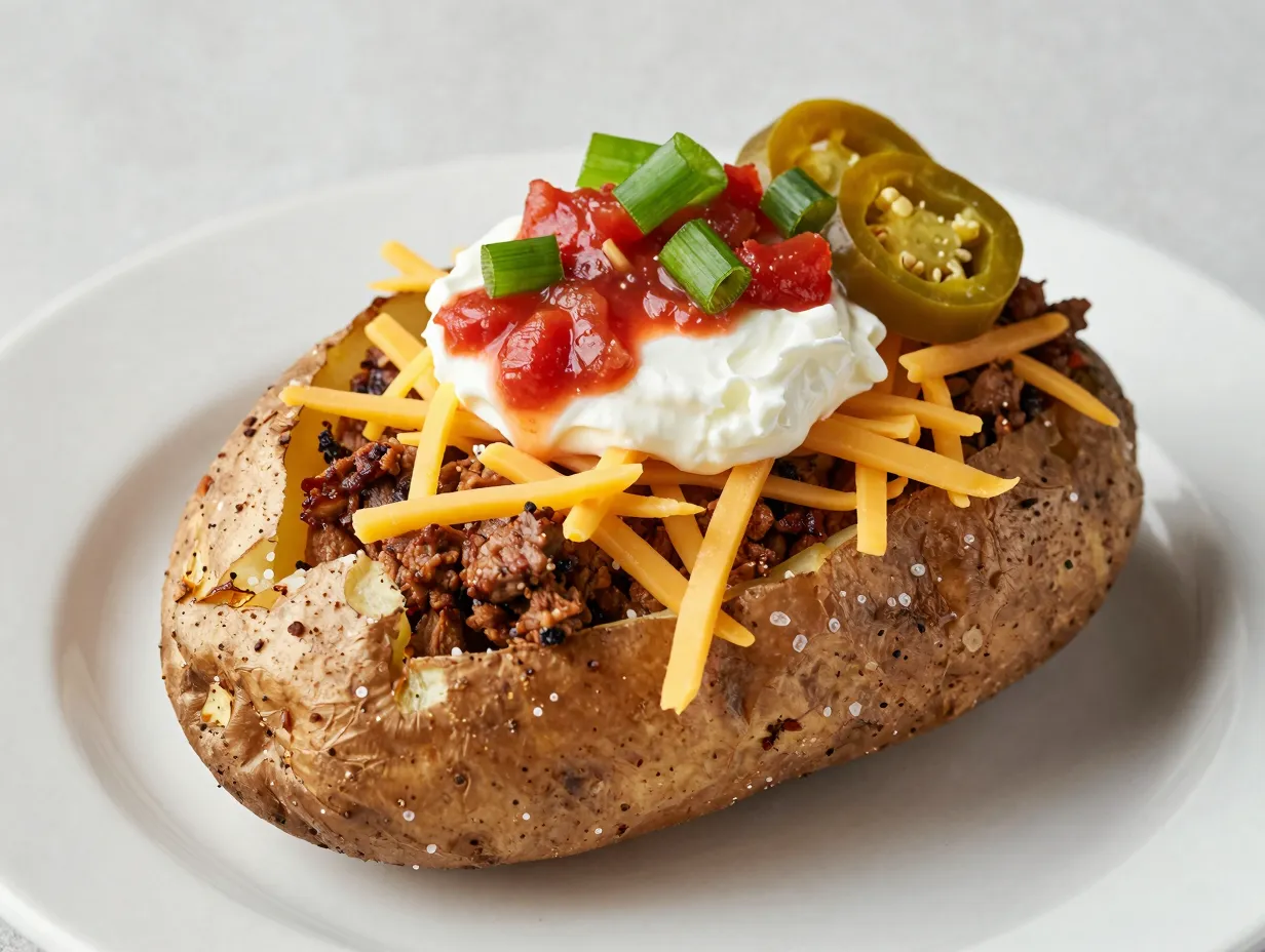 Taco stuffed baked potatoes