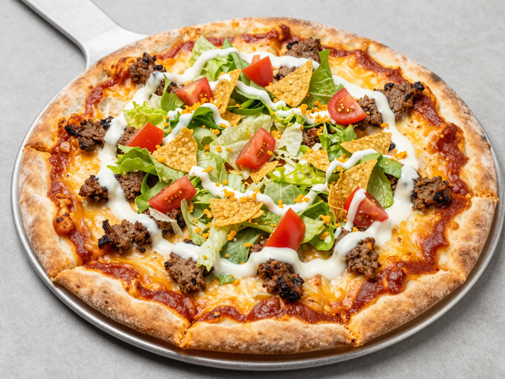 Taco pizza