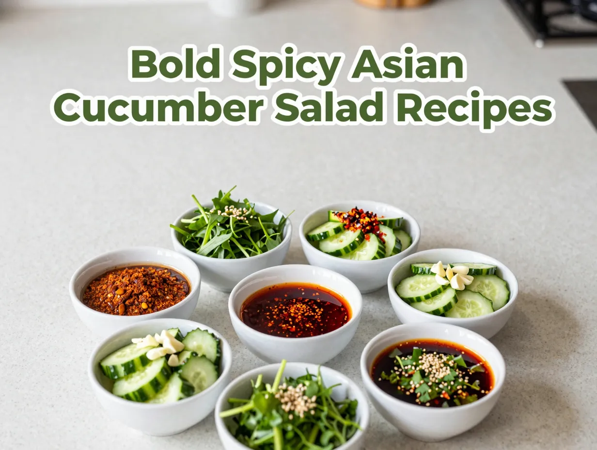 Bold spicy asian cucumber salad recipes