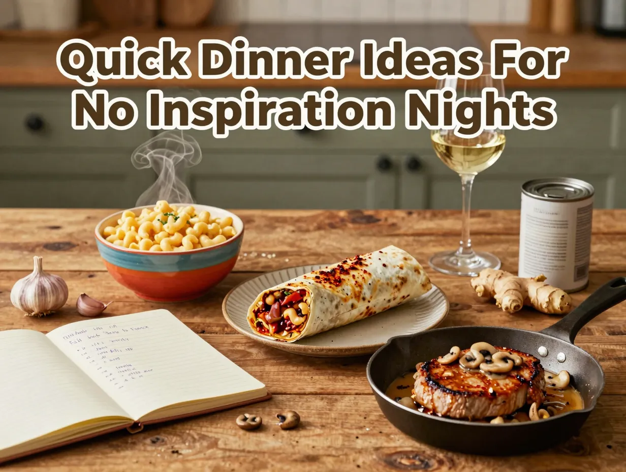 Quick dinner ideas for no inspiration nights