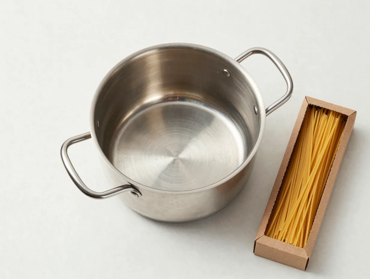 Choose the right pot and fill it with enough water