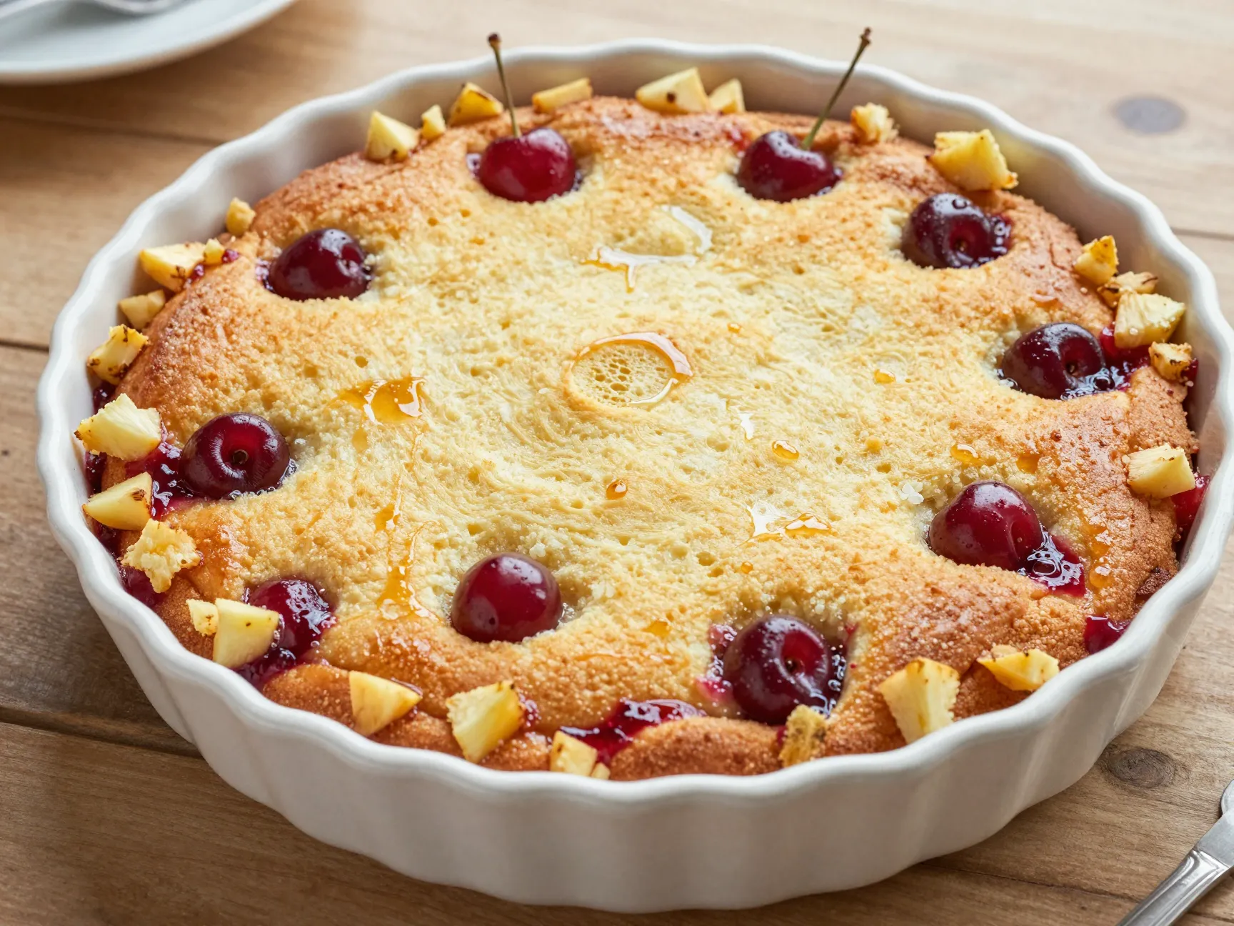 2 pineapple upside down dump cake