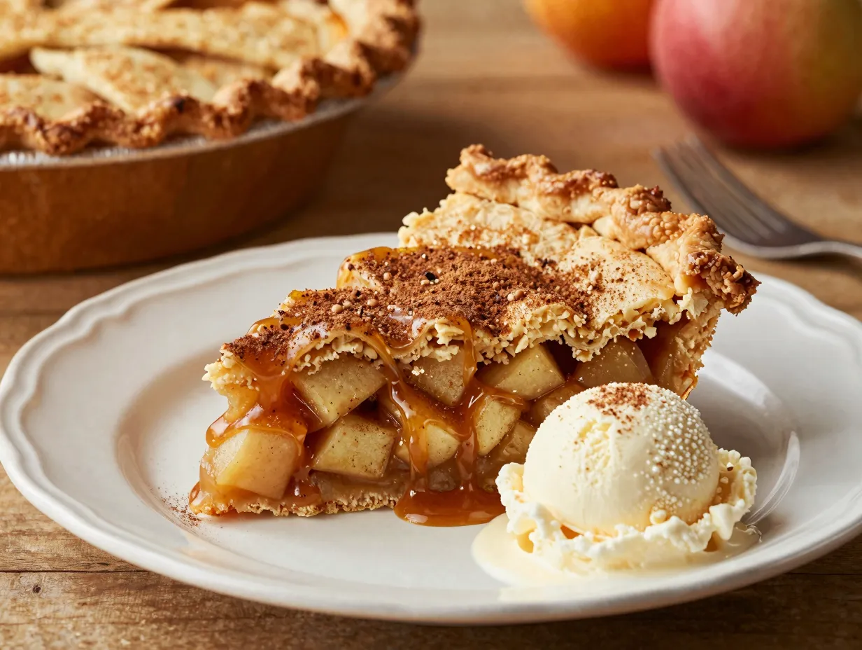 3 caramel apple dump cake