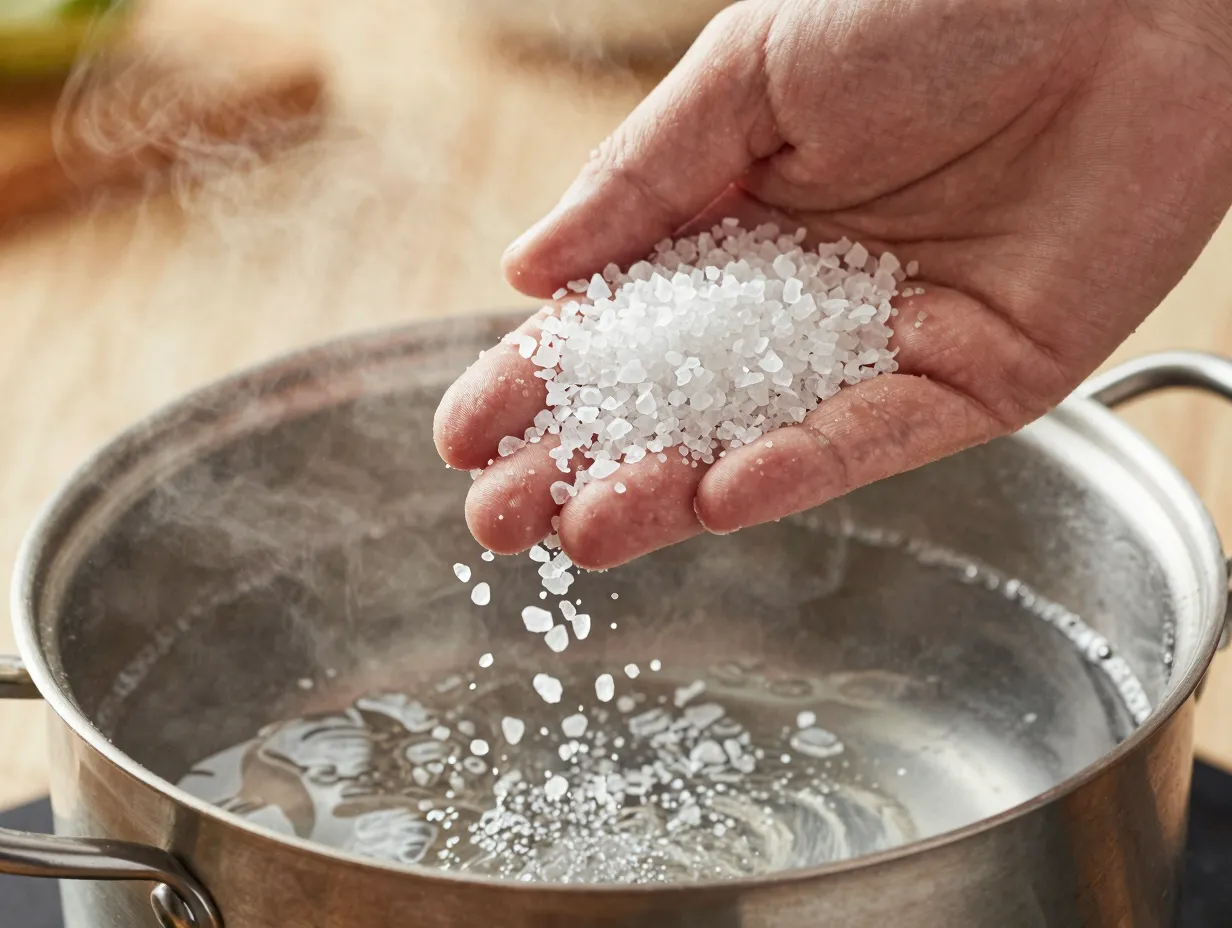 Salt the water generously and do not skip this step