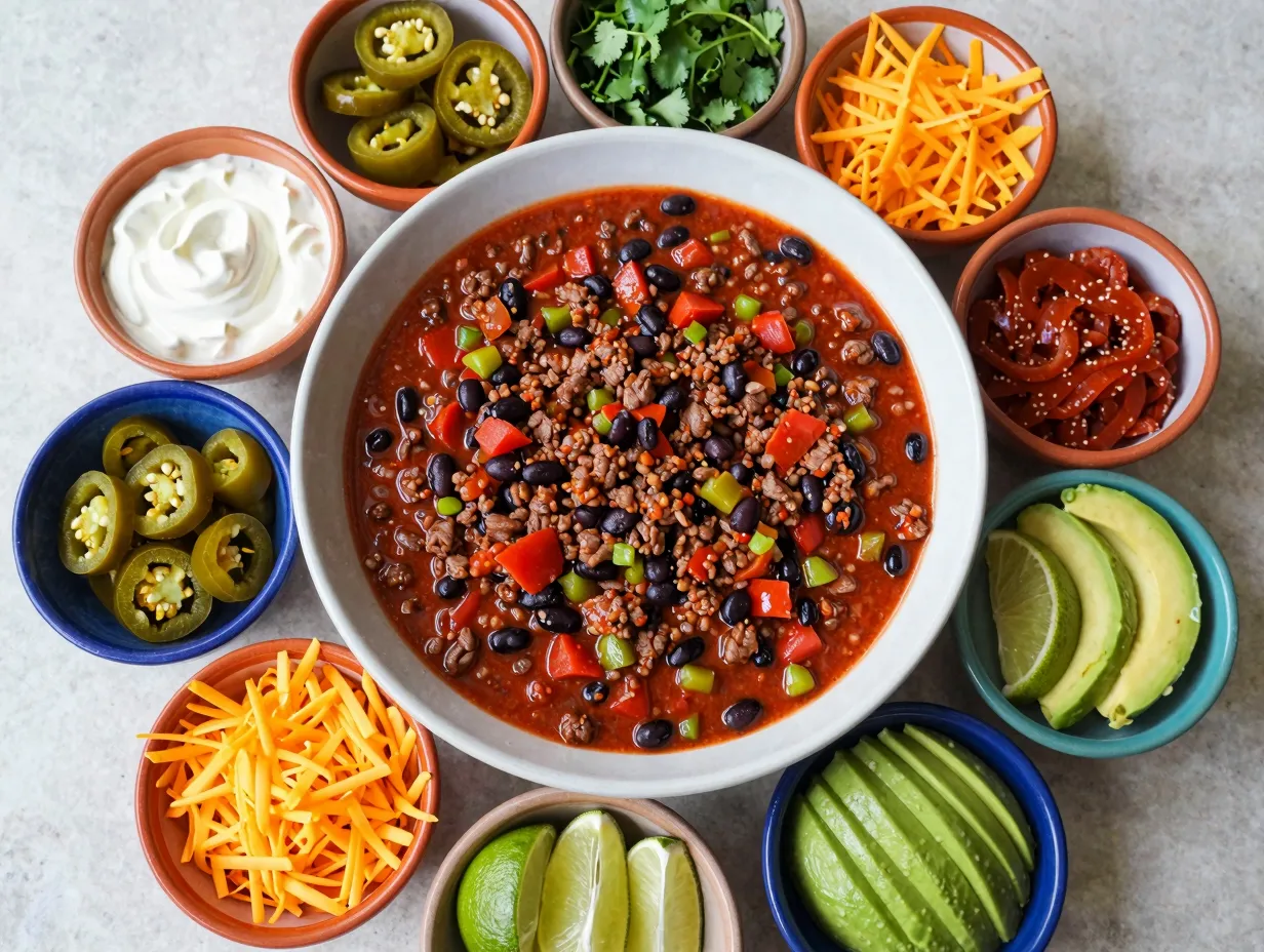 Tex mex style minced beef
