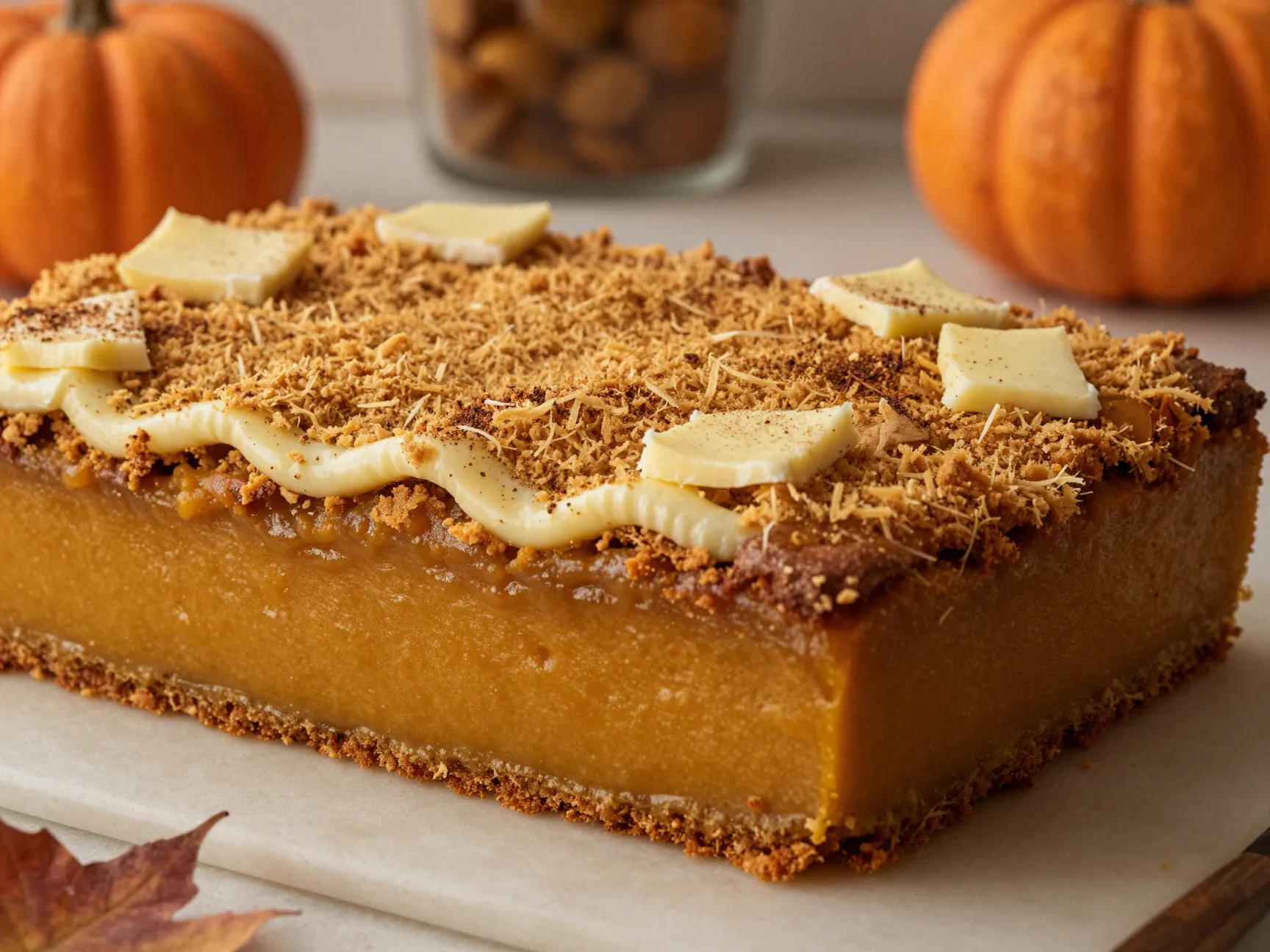 6 pumpkin dump cake