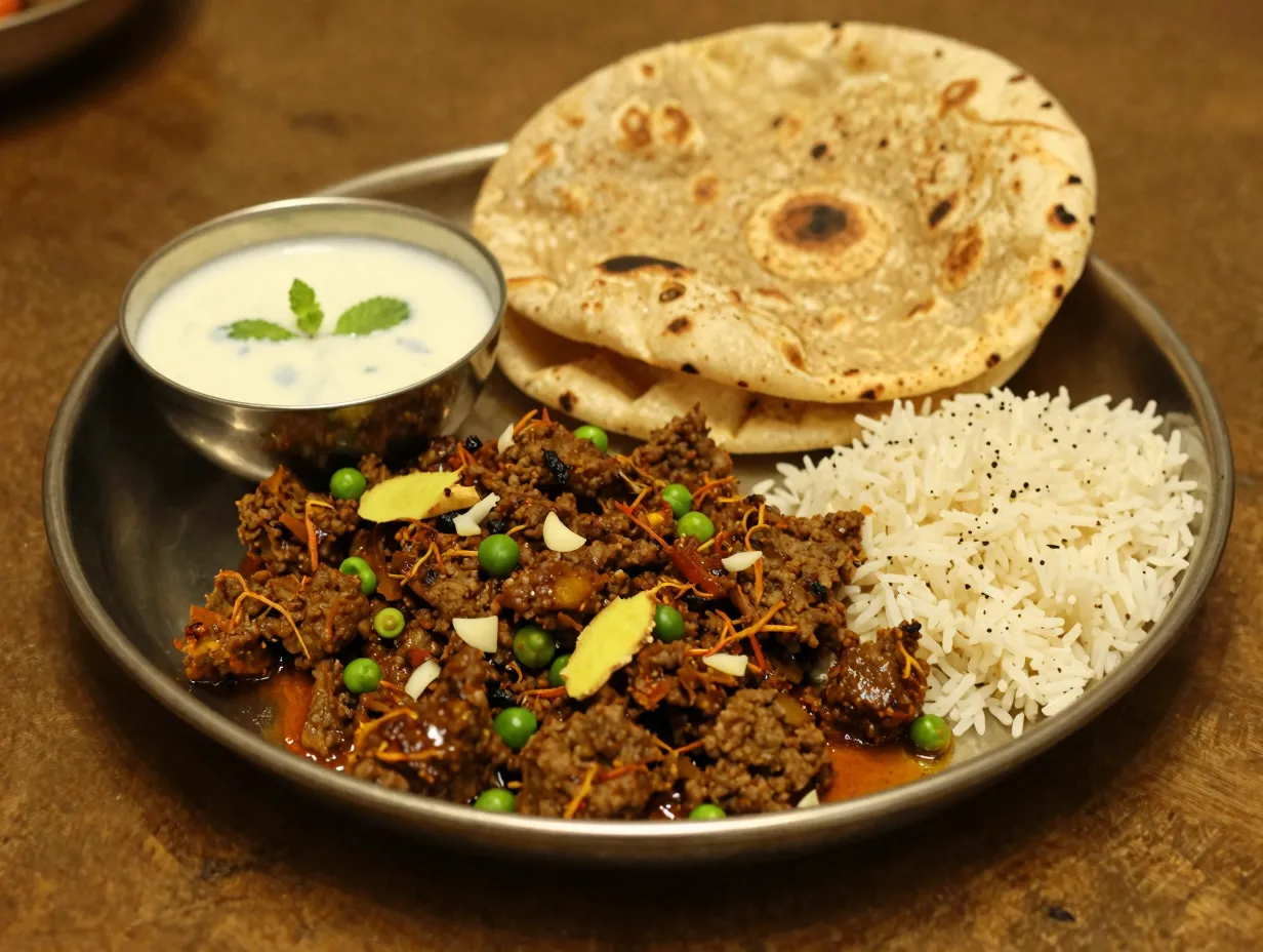 Qeema indian curried beef