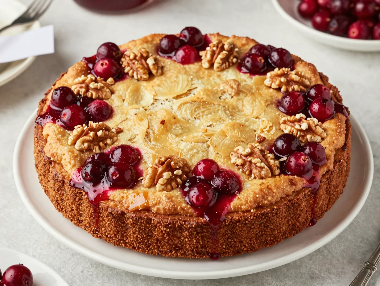 7 cranberry apple dump cake