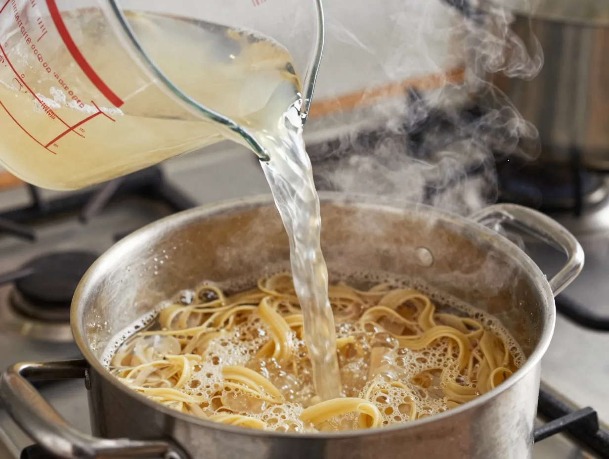 Reserve pasta water before you drain