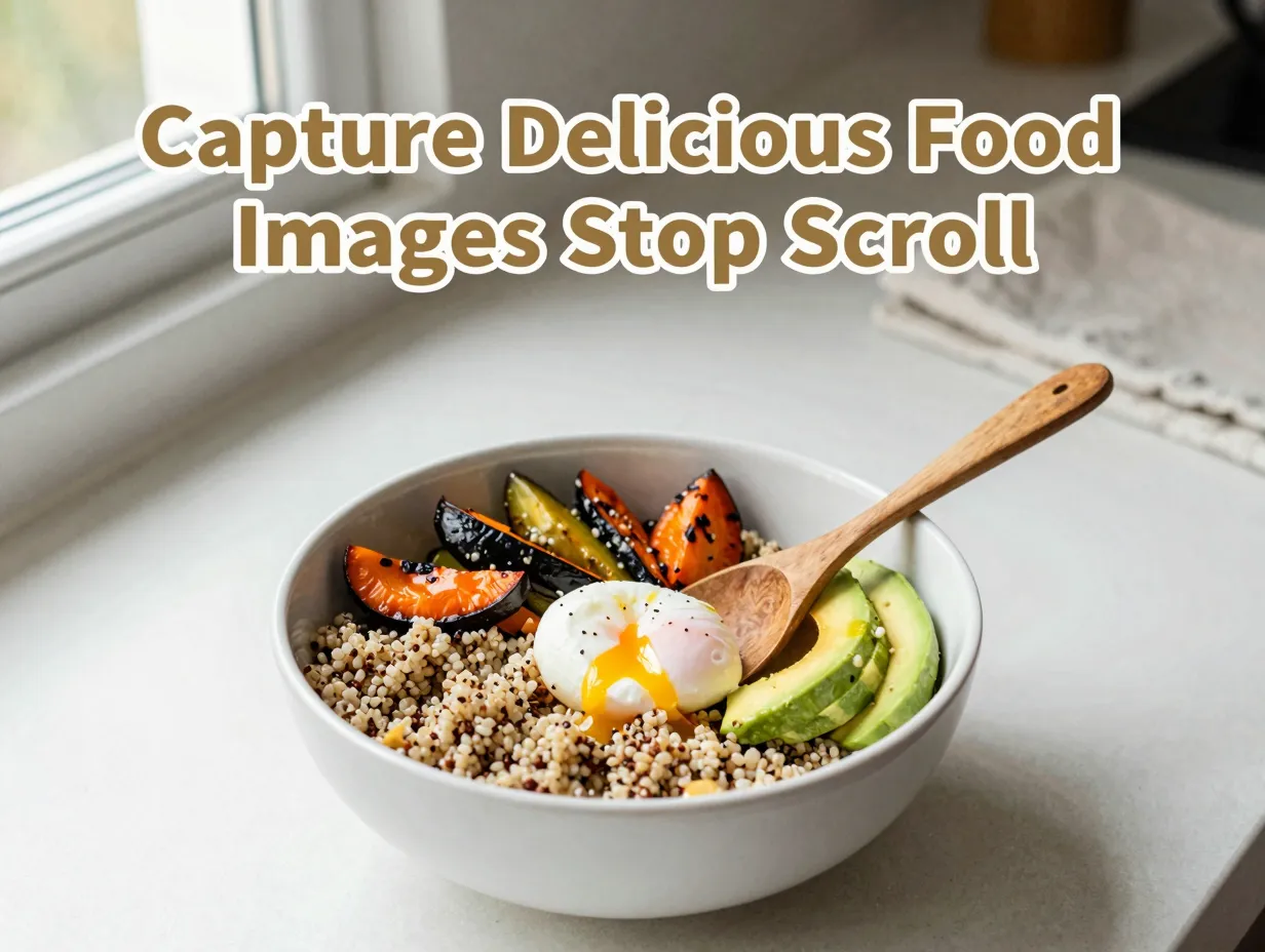 Capture delicious food images stop scroll