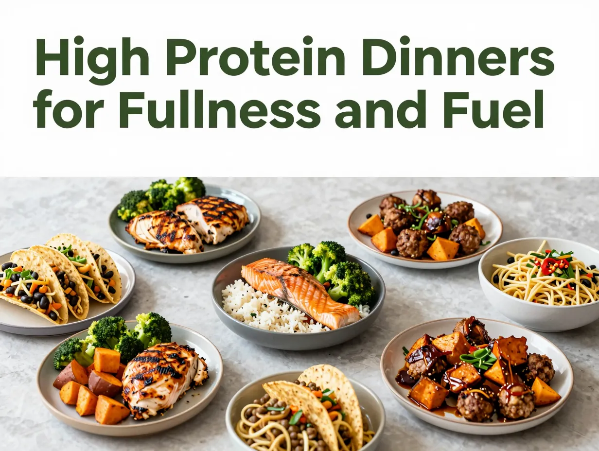 High protein dinners for fullness and fuel