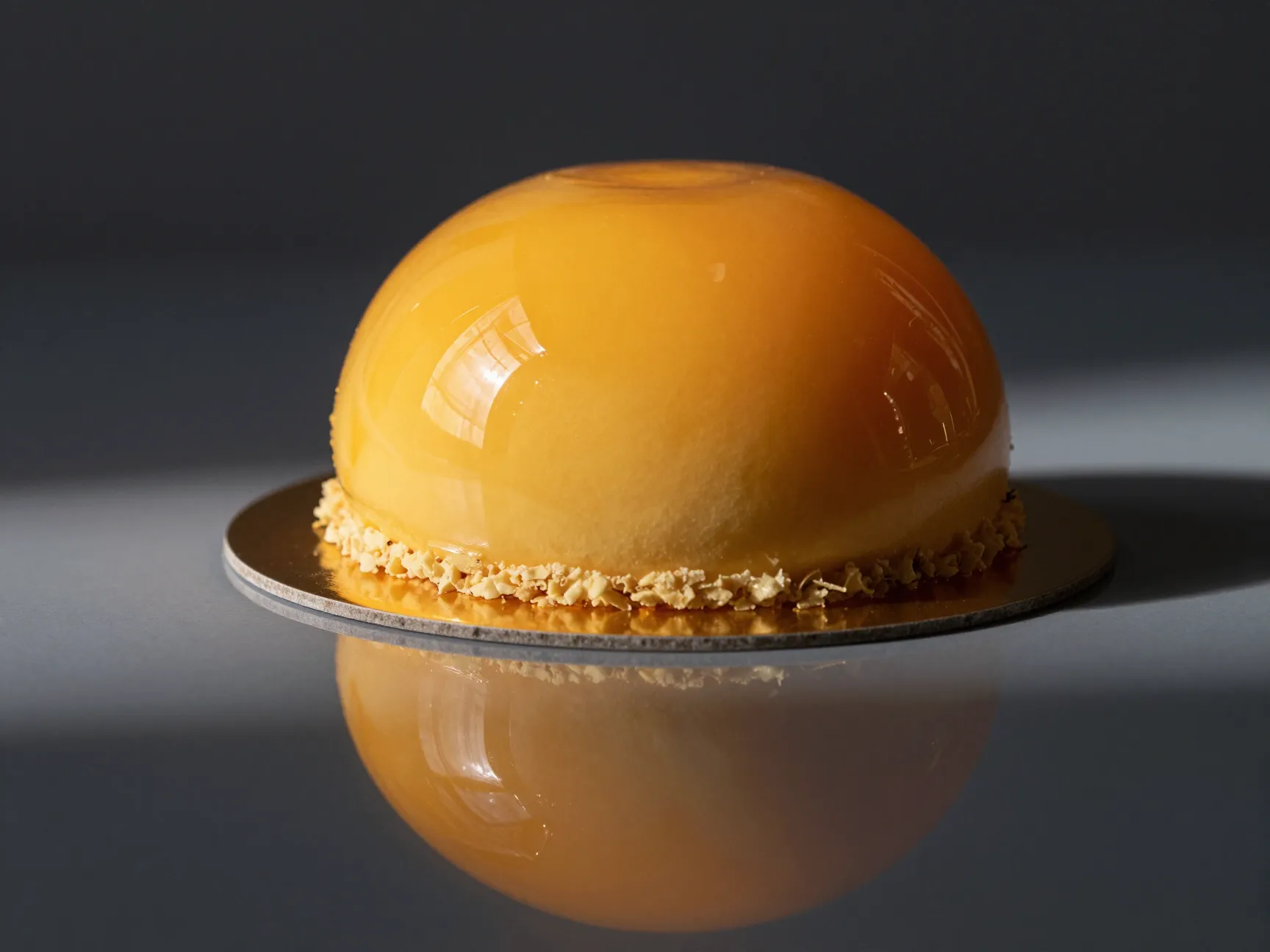 Mango mirror glaze