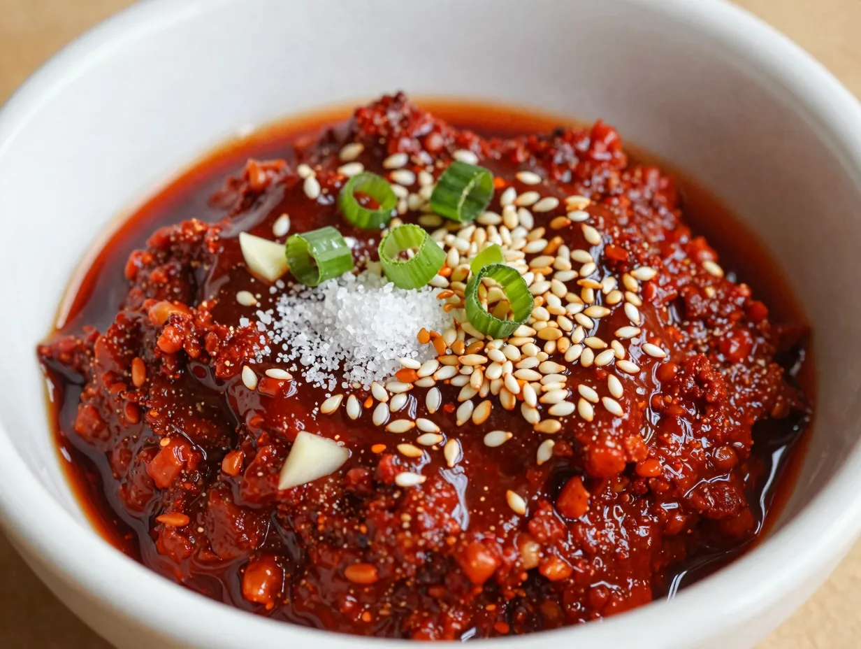 Prepare the gochugaru seasoning paste