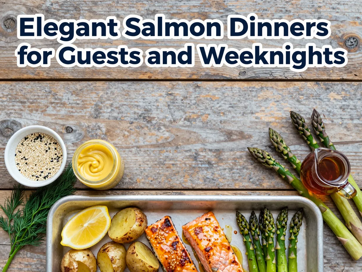 Elegant salmon dinners for guests and weeknights
