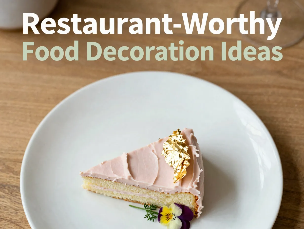 Restaurant worthy food decoration ideas
