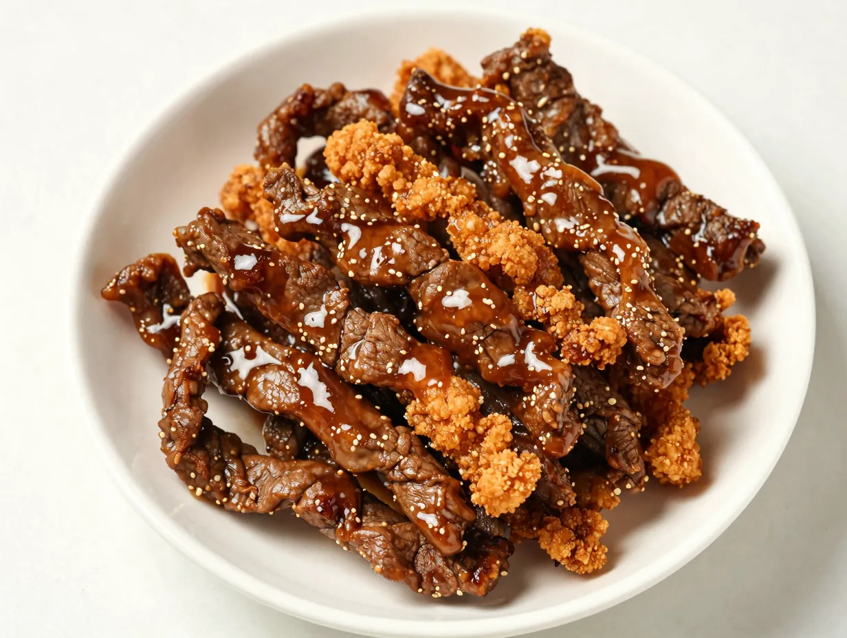 Crispy mongolian beef