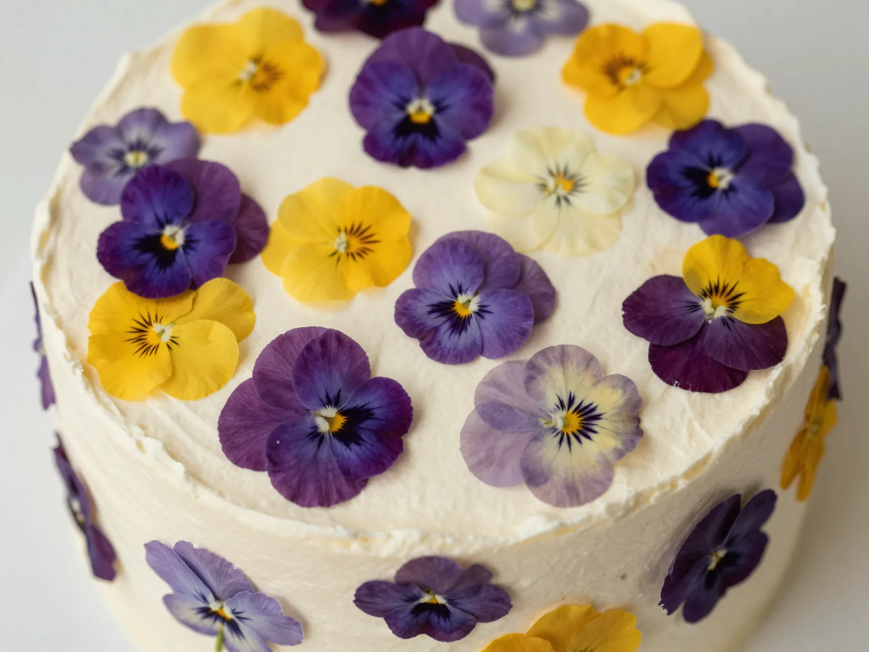 Use pressed edible flowers as natural garnishes