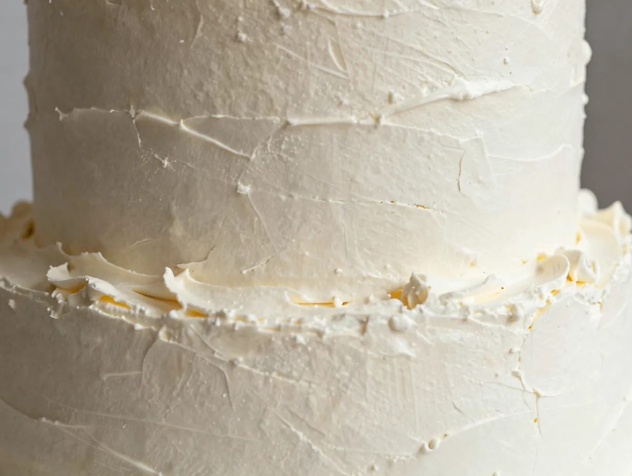 Apply textured buttercream and palette knife finishes