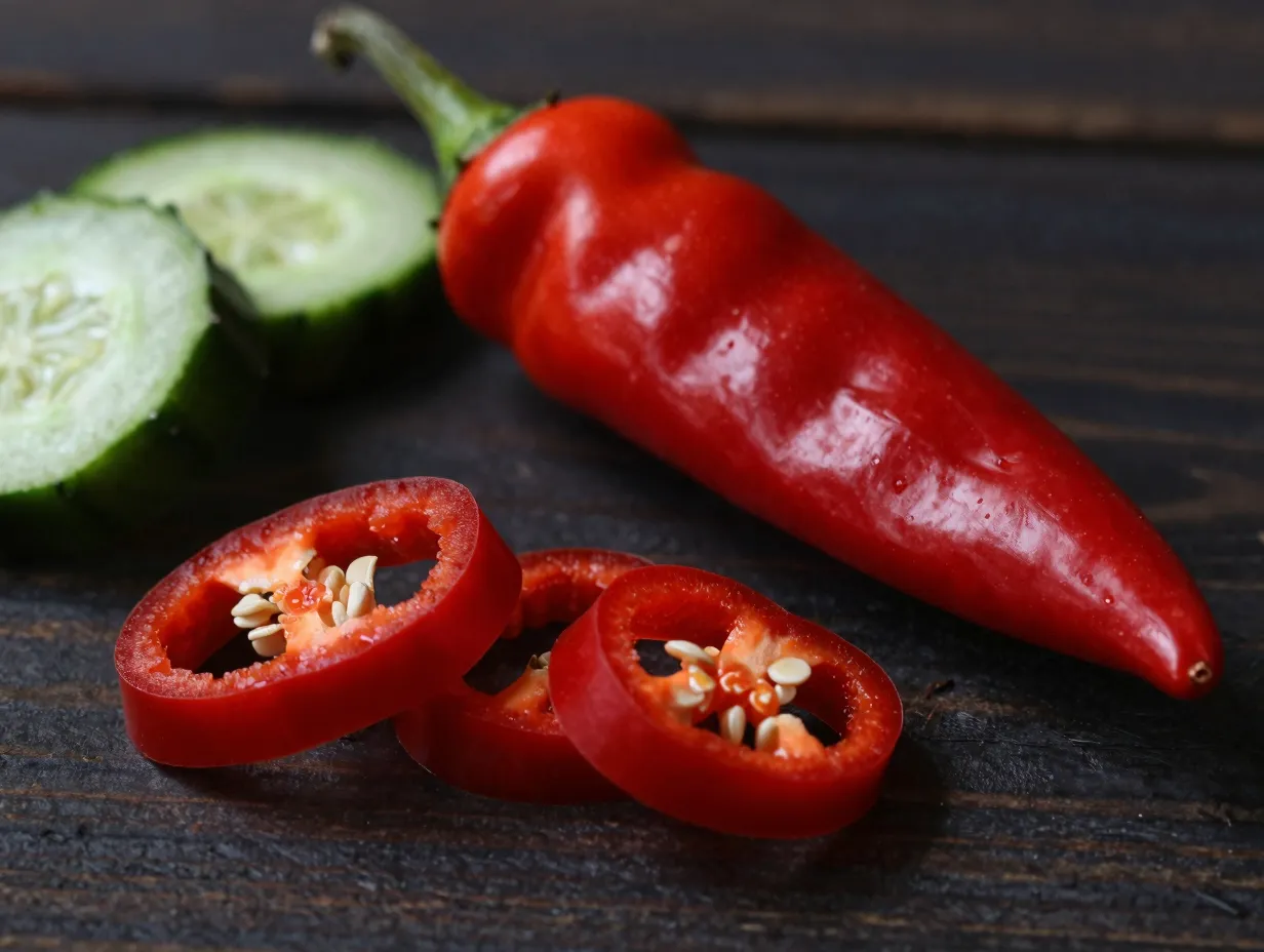 Fresno chili peppers add heat without overpowering the dish