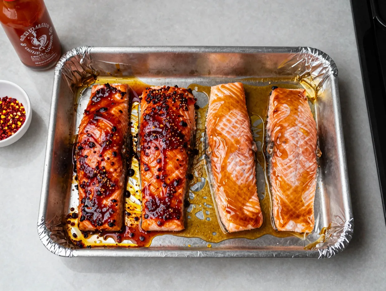 Hot honey salmon