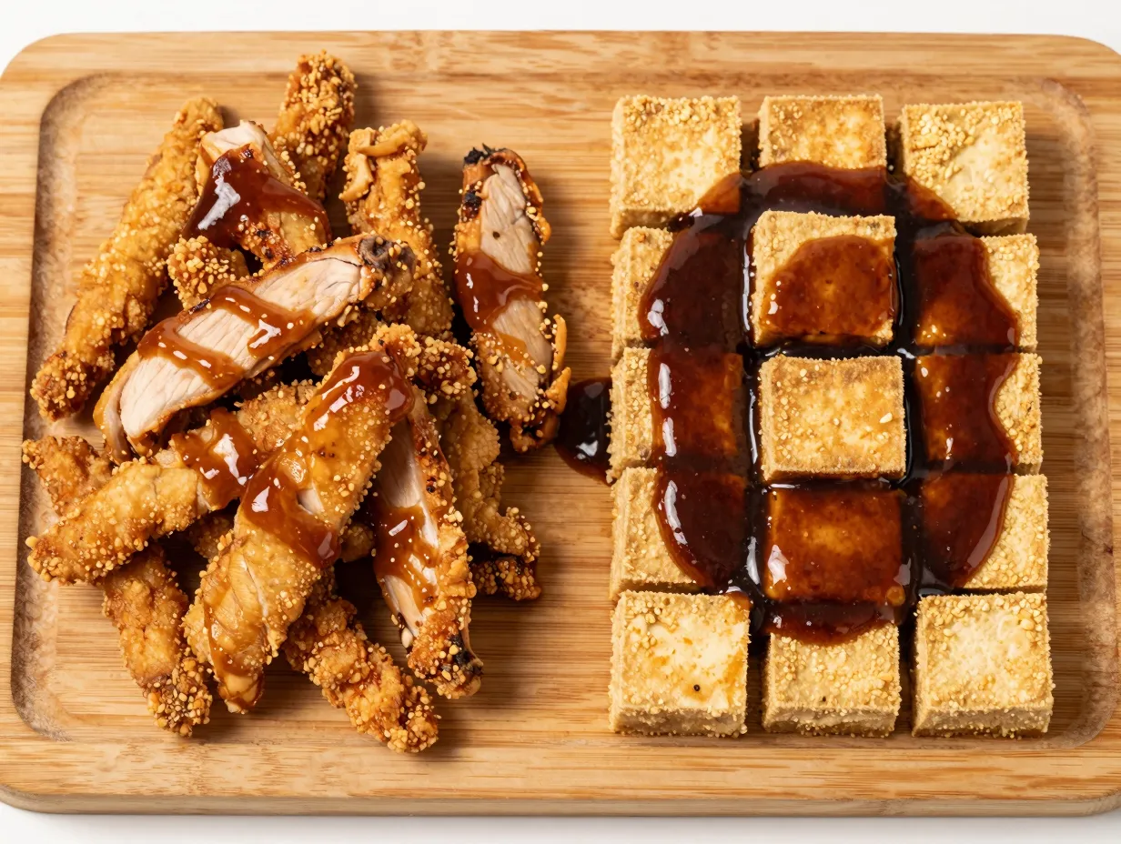 Mongolian chicken or tofu