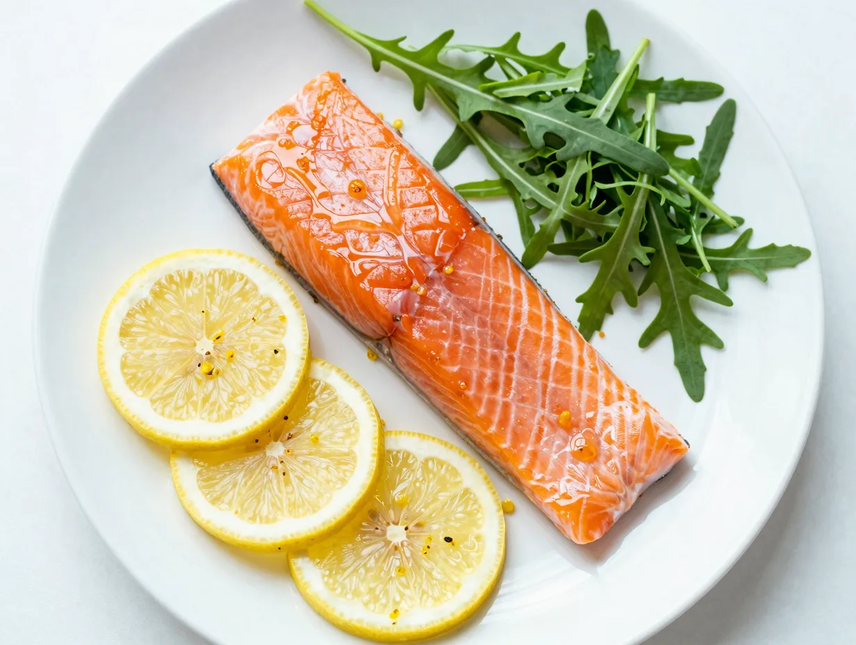 Lemon honey glazed salmon