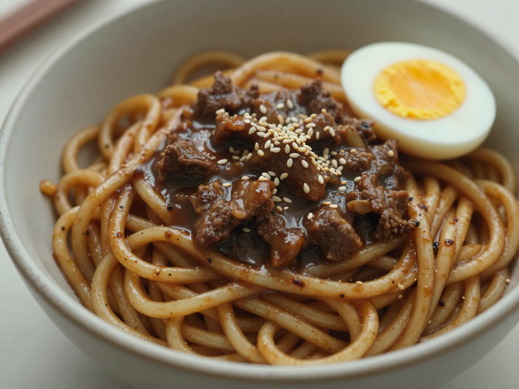 Mongolian beef noodles