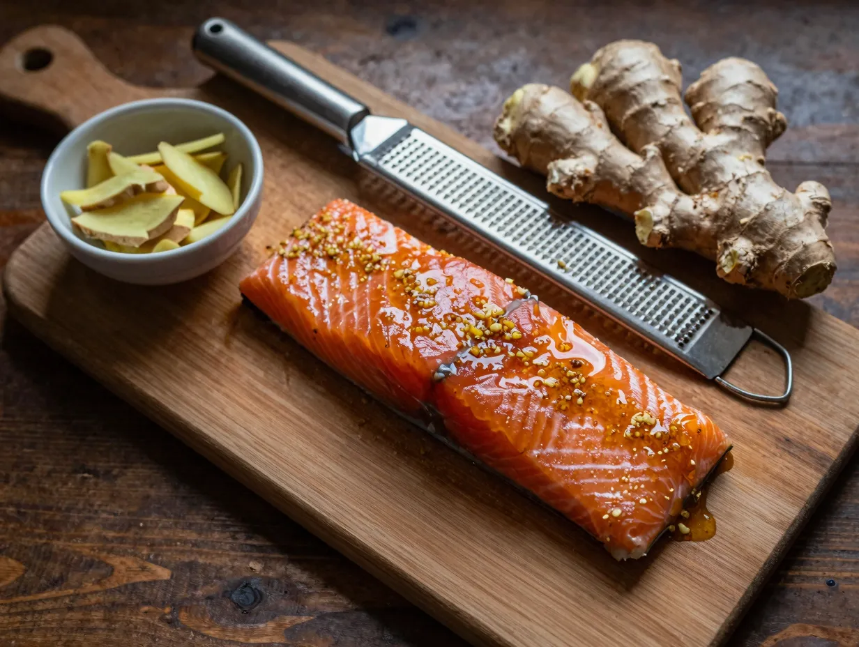 Honey ginger salmon