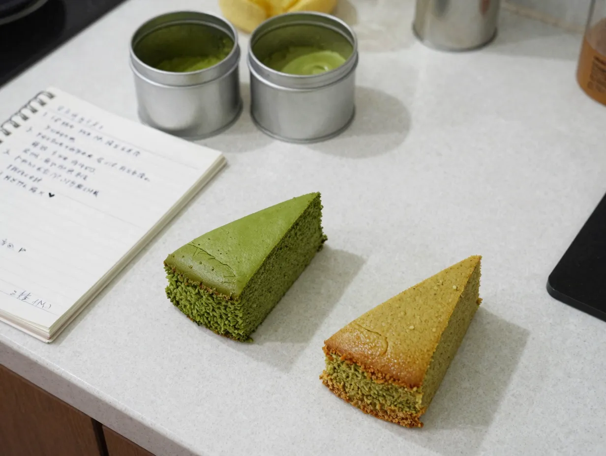 Eric tries its strawberry matcha cake a bakers honest experiment