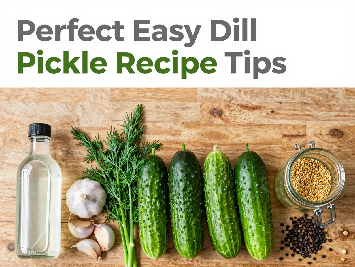Perfect easy dill pickle recipe tips