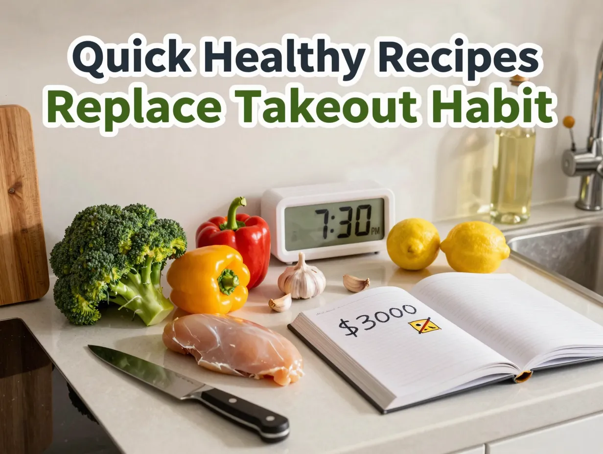 Quick healthy recipes replace takeout habit
