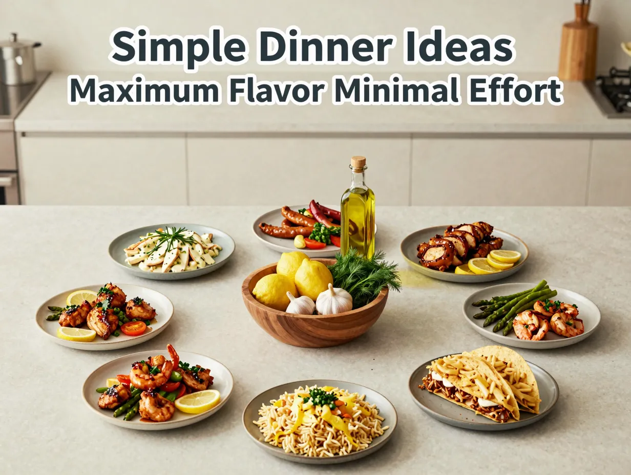Simple dinner ideas maximum flavor minimal effort