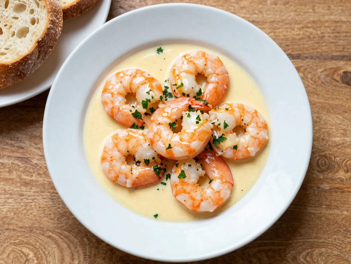 Classic garlic butter shrimp scampi