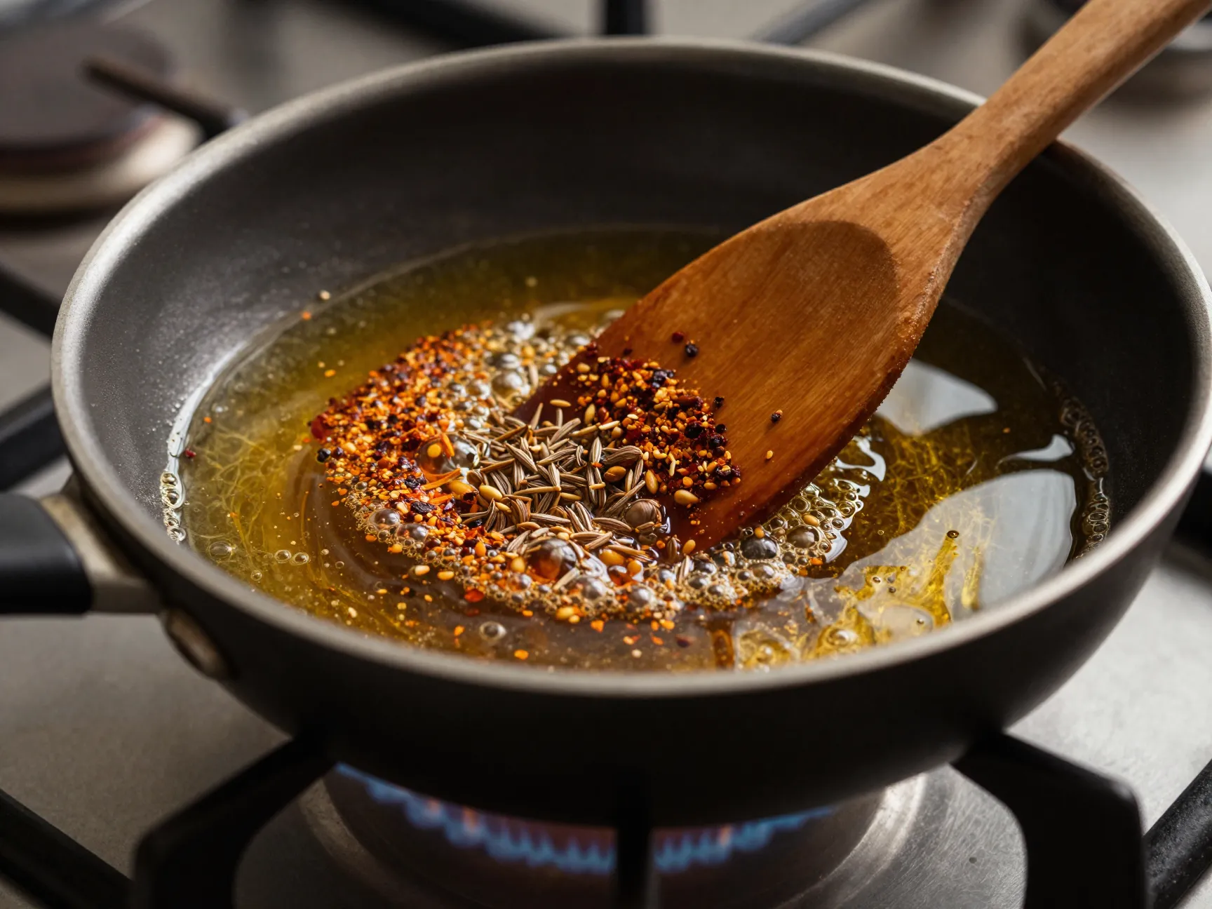 Bloom your spices in oil before adding other ingredients