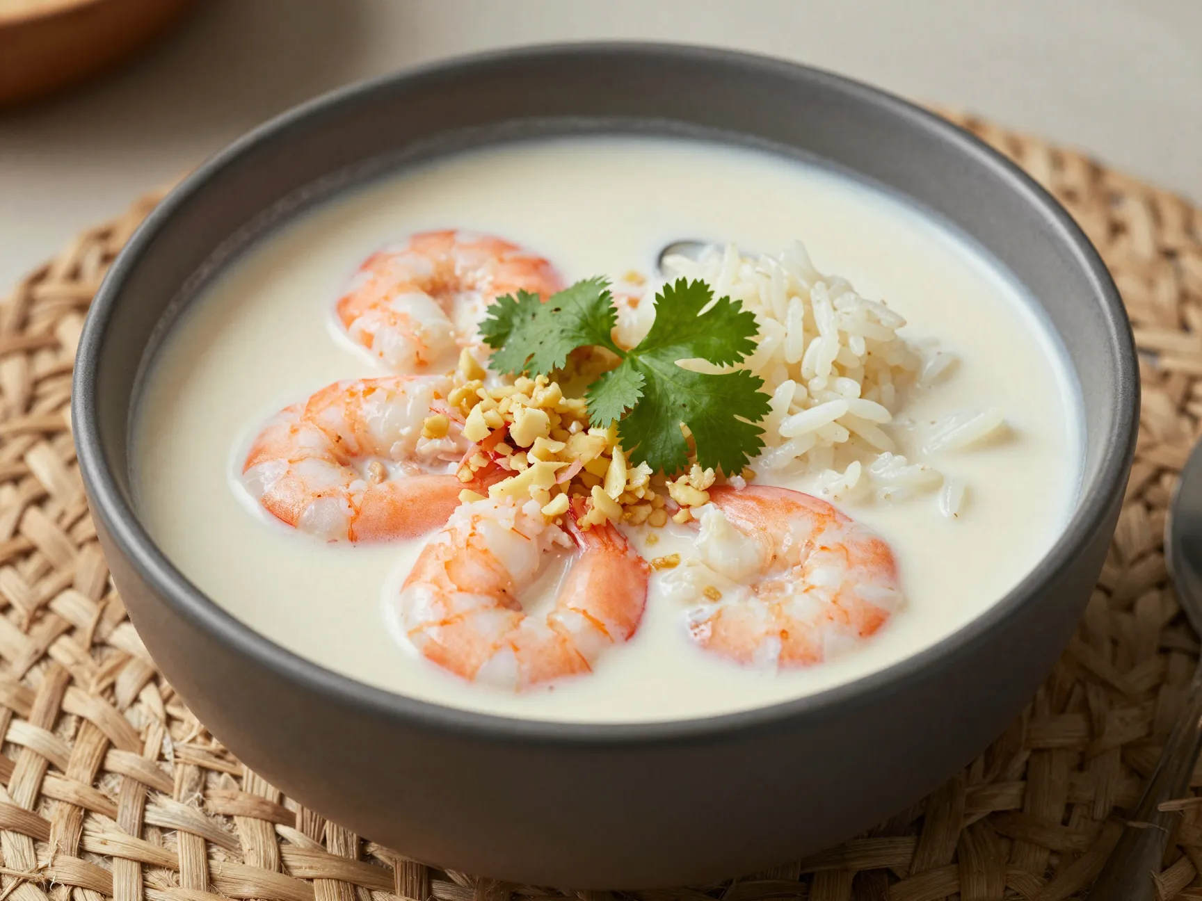 Coconut garlic butter shrimp