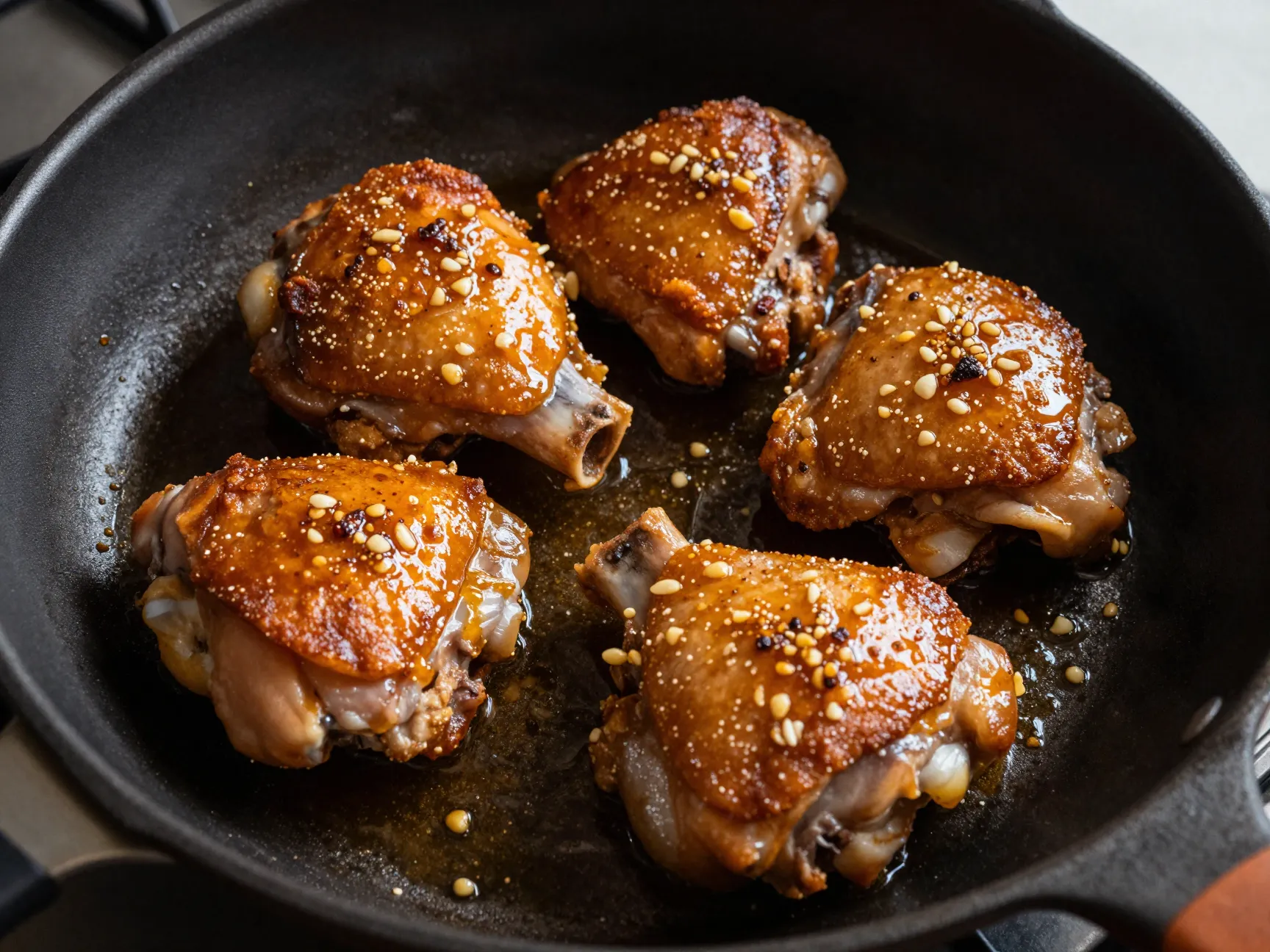 Honey garlic chicken skillet