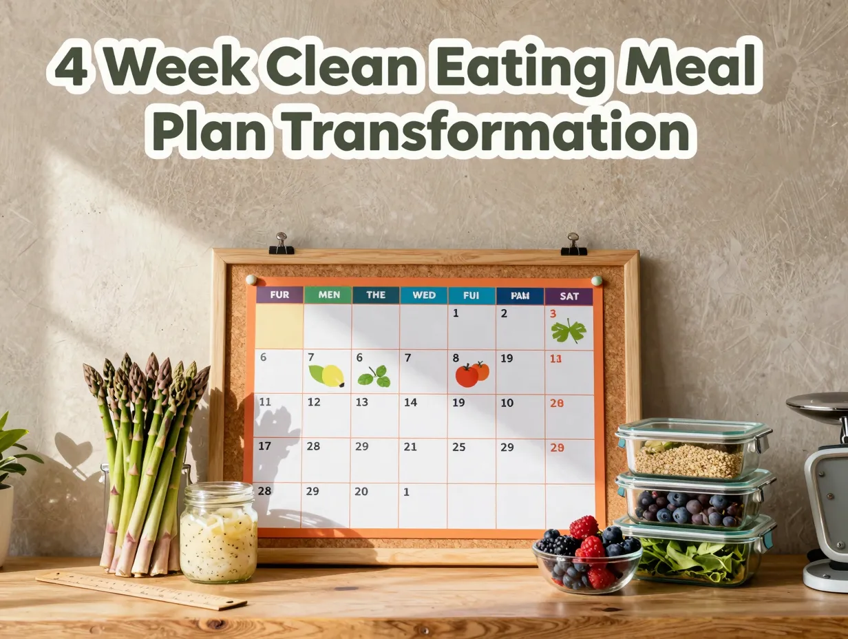 4 week clean eating meal plan transformation