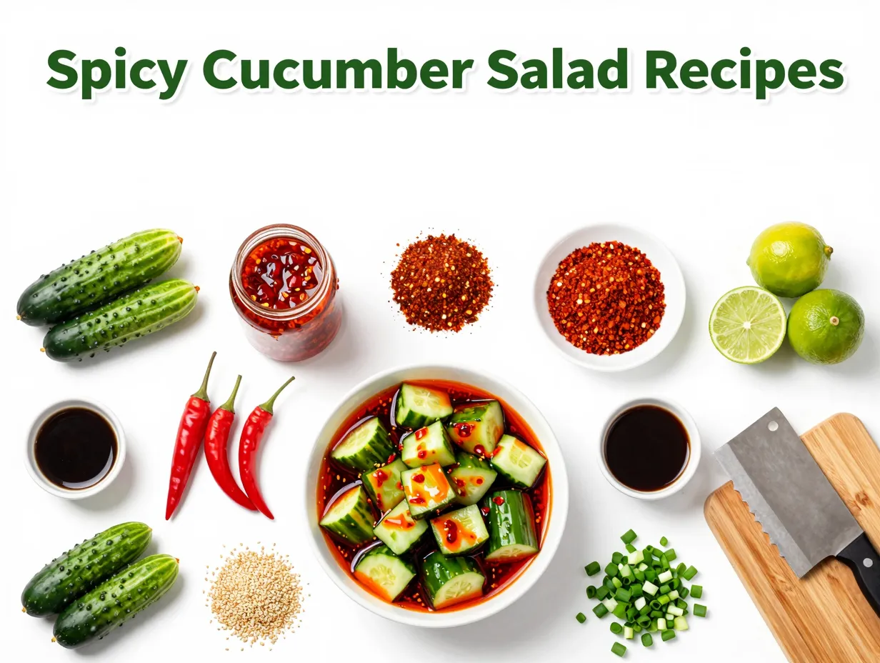 Spicy cucumber salad recipes