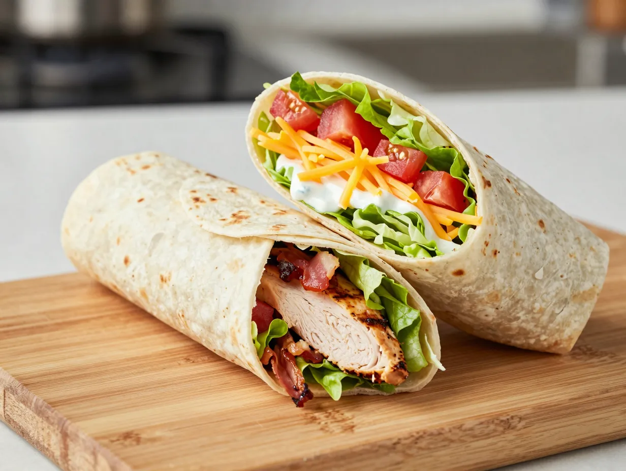 Chicken bacon ranch wrap