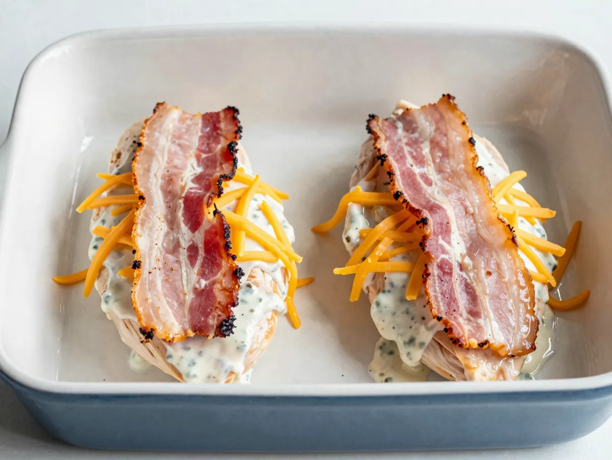 Baked ranch chicken with bacon