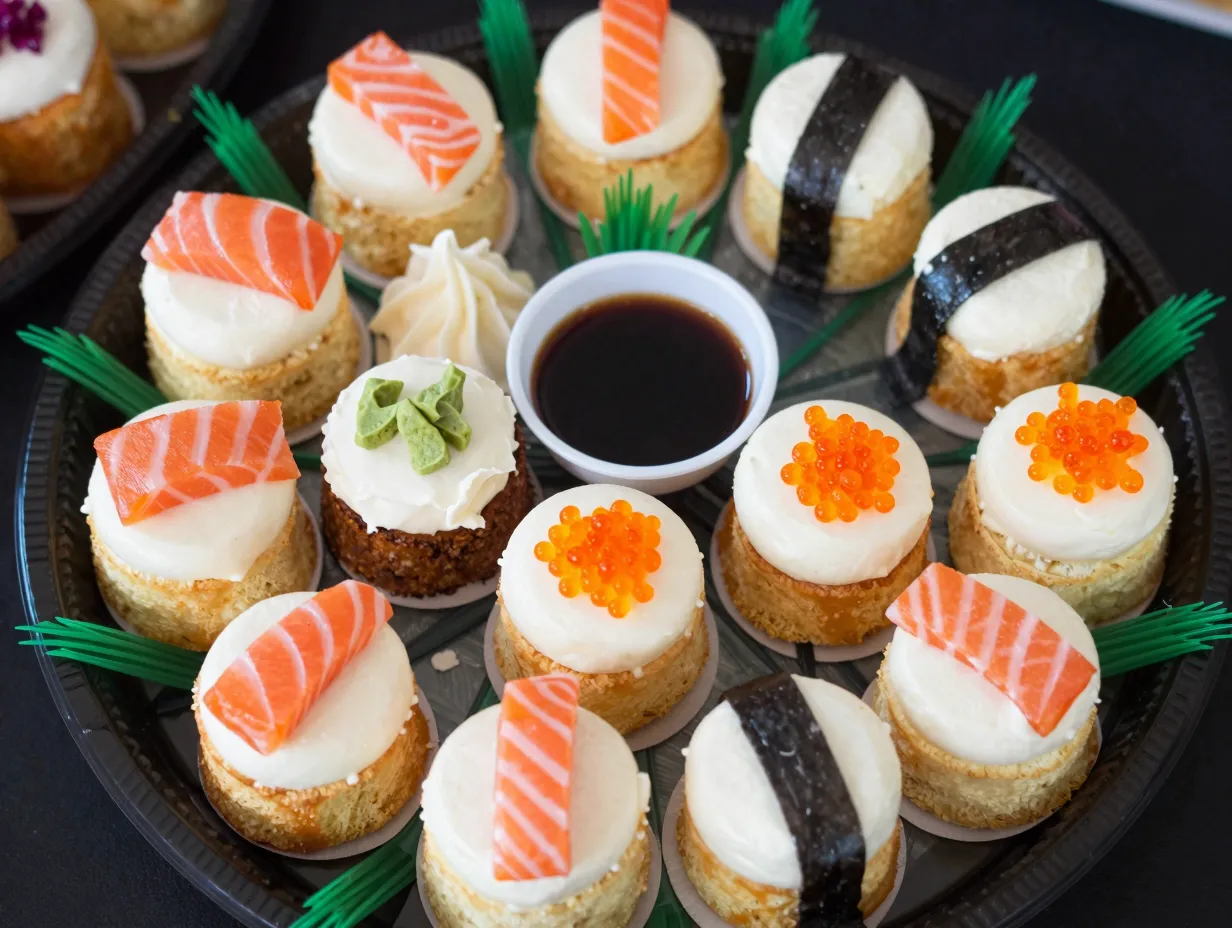 The mini sushi cake collection