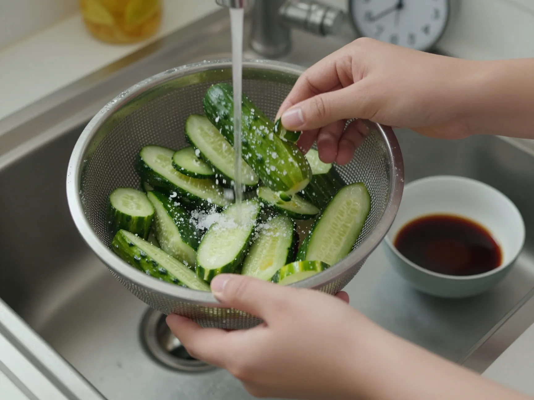 Quick 15 minute spicy cucumber salad for weeknights