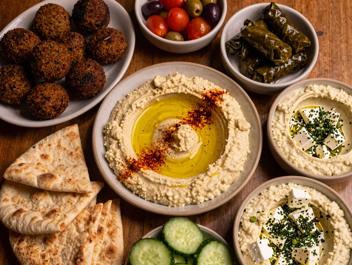The mediterranean mezze platter
