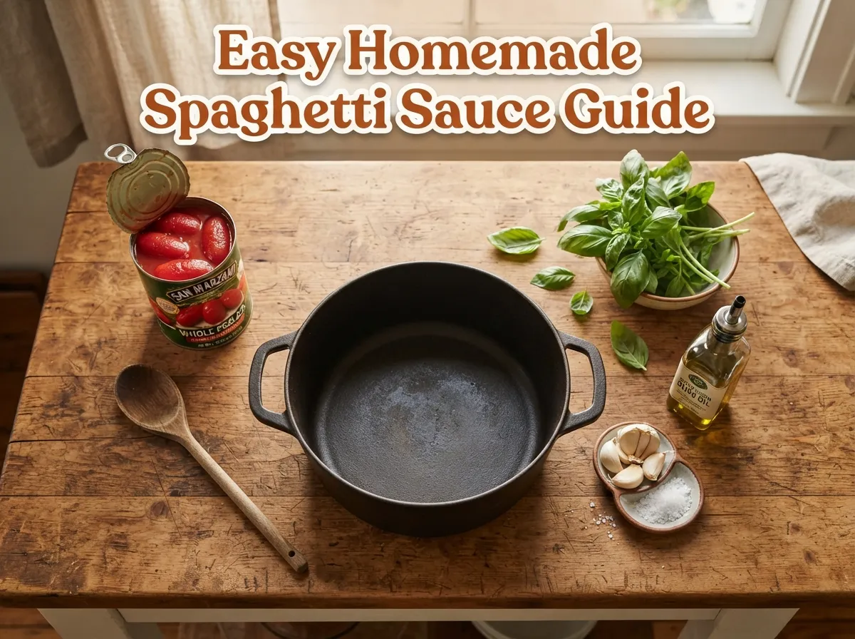 Easy homemade spaghetti sauce guide
