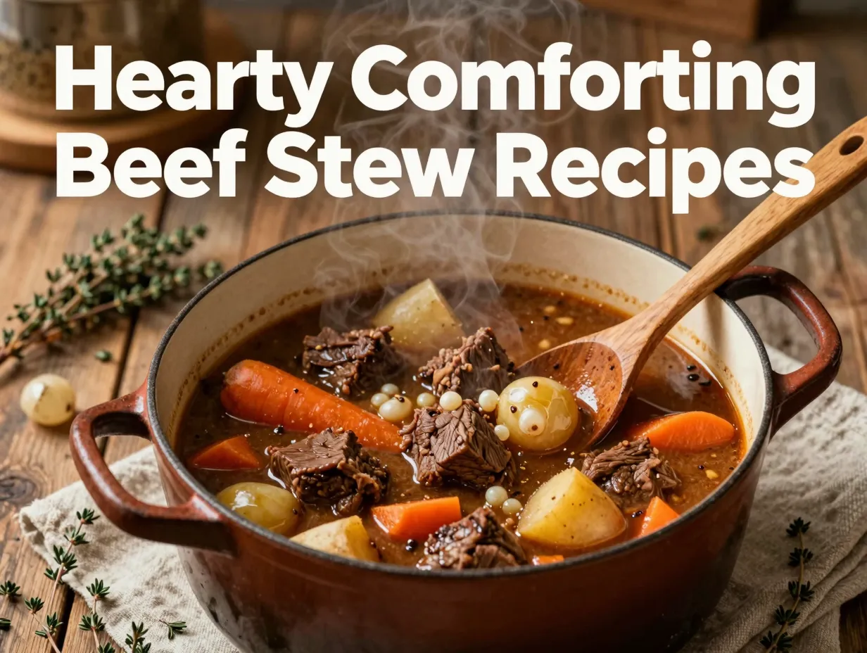 Hearty comforting beef stew recipes